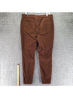 Talbots Jeans Womens 12 Brown Corduroy Jegging Stretch